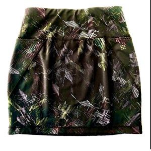Title Nine Mad Dash Reversible Active Mini Skirt Multicolor Print Size XS